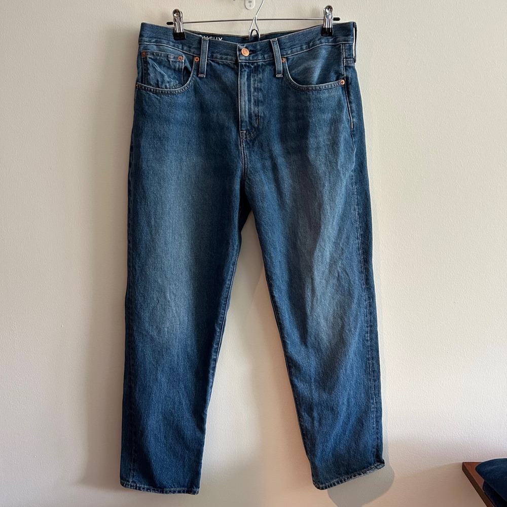 J.Crew Slouchy‎ Boyfriend Jeans Blue 29 Straight Leg 100% Cotton BA643